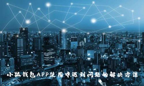 小狐钱包APP使用中遇到问题的解决方法