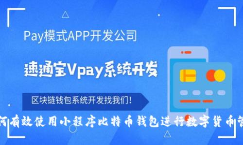 如何有效使用小程序比特币钱包进行数字货币管理