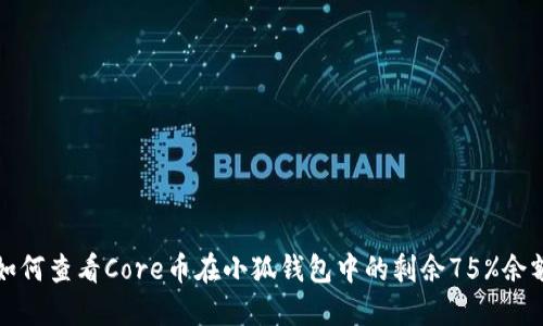 如何查看Core币在小狐钱包中的剩余75%余额