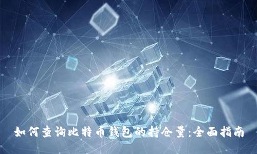 如何查询比特币钱包的持仓量：全面指南